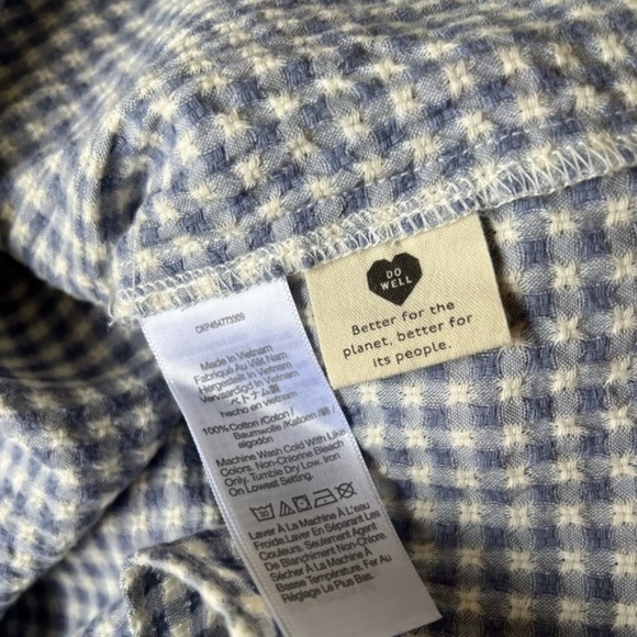 Madewell  Ruffle-Sleeve Babydoll Dress in Seersucker Gingham - Picture 4 of 9